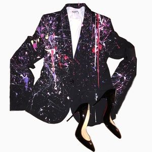 Graffiti Pink Blazer